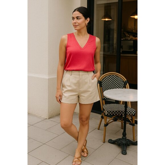 CAbi Womens Tank Top Coral Pink M • Capsule • Minimalist • Coastal - Picture 2 of 12